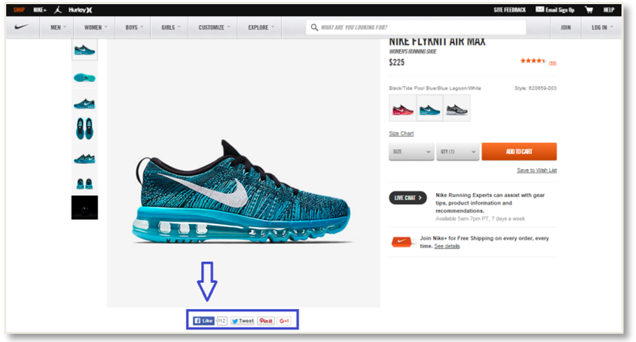 nike social proof ecommerce conversion rates