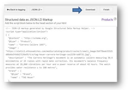 How to use Schema Markup on your ecommerce website - google structured markup tool jsaon-ld script