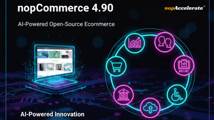 AI-powered enterprise eCommerce platform showcasing nopCommerce 4.90 innovation