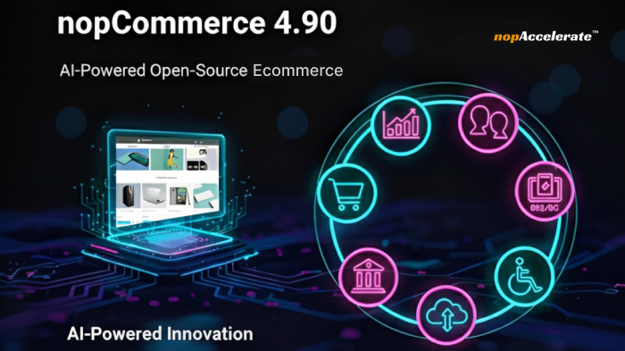 AI-powered enterprise eCommerce platform showcasing nopCommerce 4.90 innovation